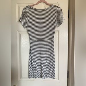 Cutout Striped Dress
